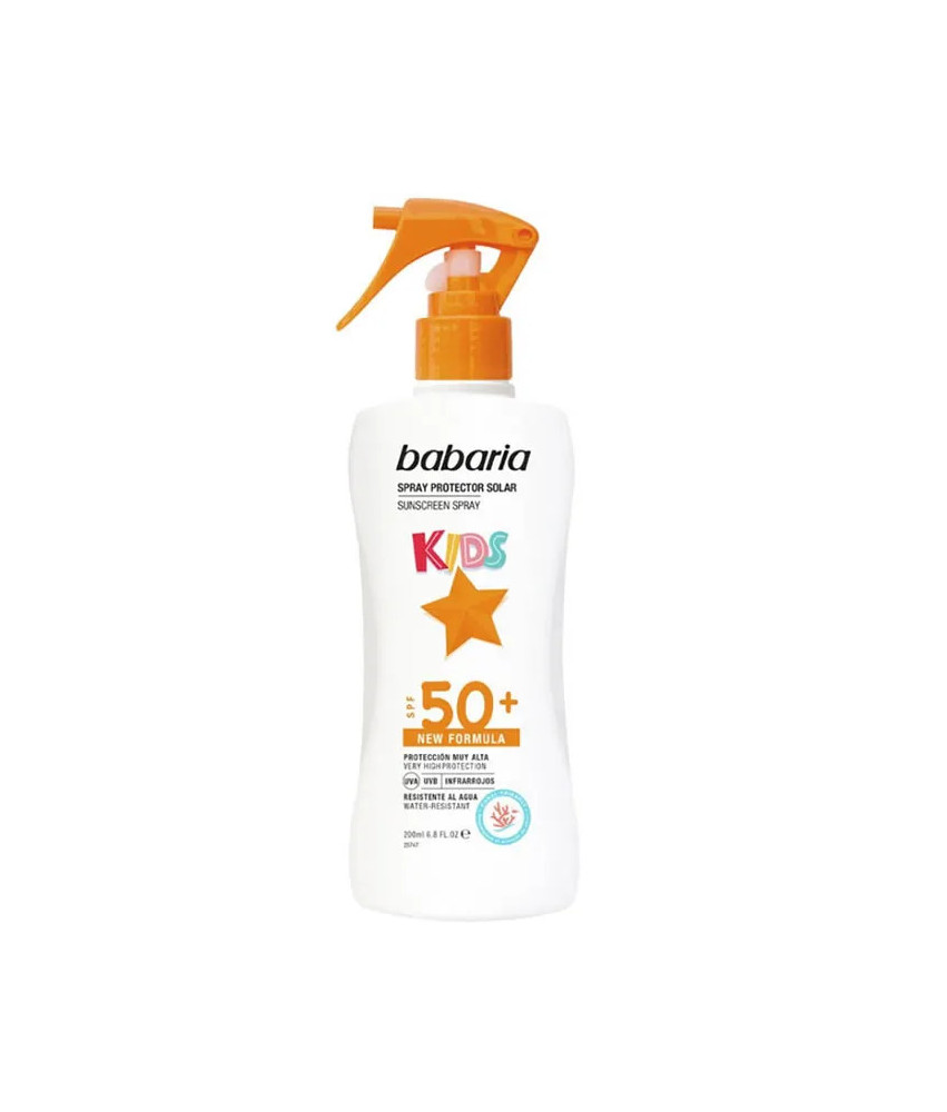 Protégez votre enfant du soleil avec Babaria Sunscreen Spray SPF50+ 200ml