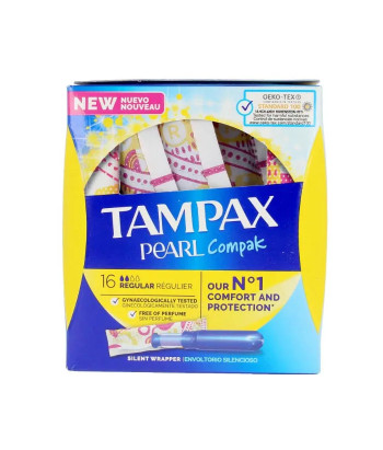 TAMPAX Pearl: 18 tampons réguliers dynamiques