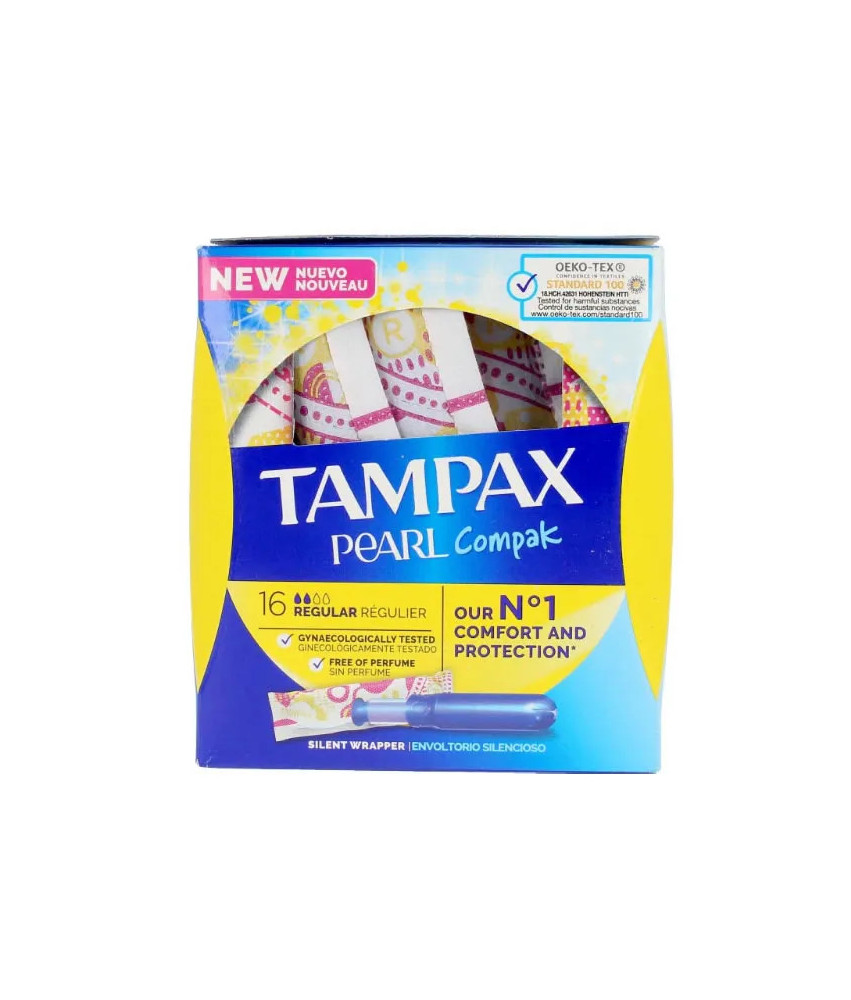 TAMPAX Pearl: 18 tampons réguliers dynamiques