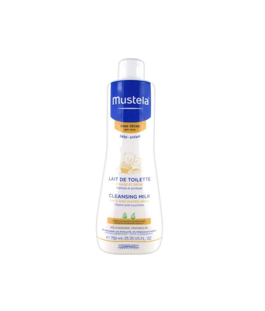 Lait De Toilette Mustela Peau Sèche 750ml