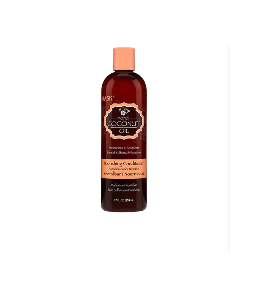 Cheveux revitalisés avec l'Huile de Noix de Coco Monoi Hask