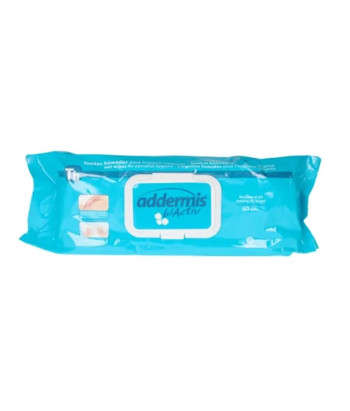 Lingettes Humides Indasec Addermis Biactiv pour Adultes - 60 Unités
