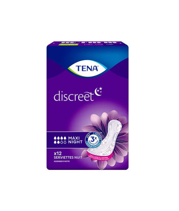 Protégez-vous la nuit avec Tena Discreet Maxi 12Und
