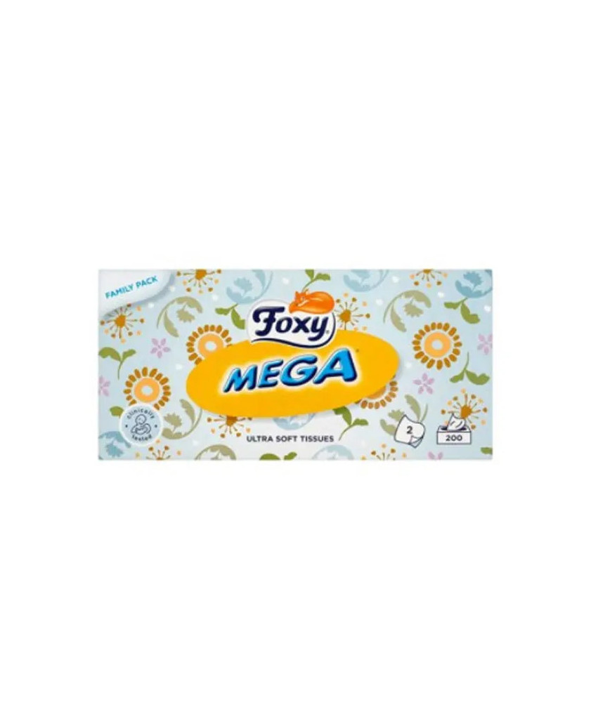 Foxy Mega Tissus 200 Unités: Essuie-tout de Qualité