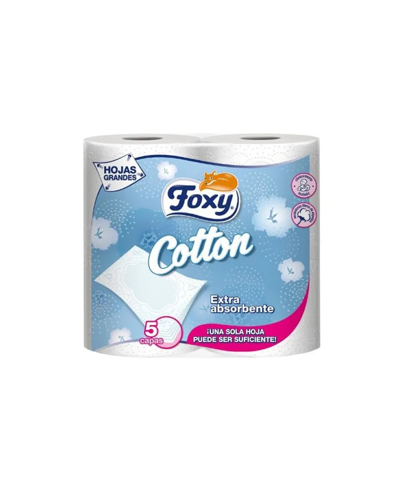 Papier toilette 5 couches Foxy Cotton: douceur incomparable