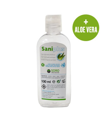Gel Hydroalcoolique avec Aloe Vera 100ml pour des mains propres et fraîches
