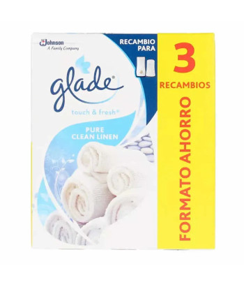 Recharge Glade Touch And Fresh Pure Clean Linen 3 Refill