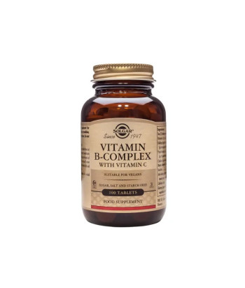 Compléments alimentaires - Solgar Vitamine B-Complexe avec Vitamine C - 100 comprimés