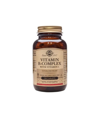 Compléments alimentaires - Solgar Vitamine B-Complexe avec Vitamine C - 100 comprimés