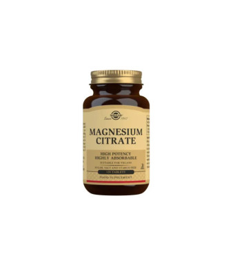 Complément alimentaire: Solgar Citrate de Magnésium - 120 comprimés