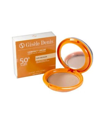 Protection solaire compacte pour le visage SPF50+ ton clair-moyen