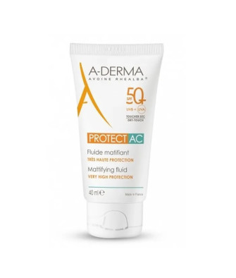 Protection solaire matifiante SPF50+ pour le visage