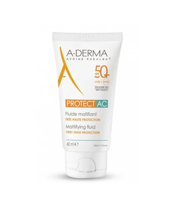 Protection solaire matifiante SPF50+ pour le visage