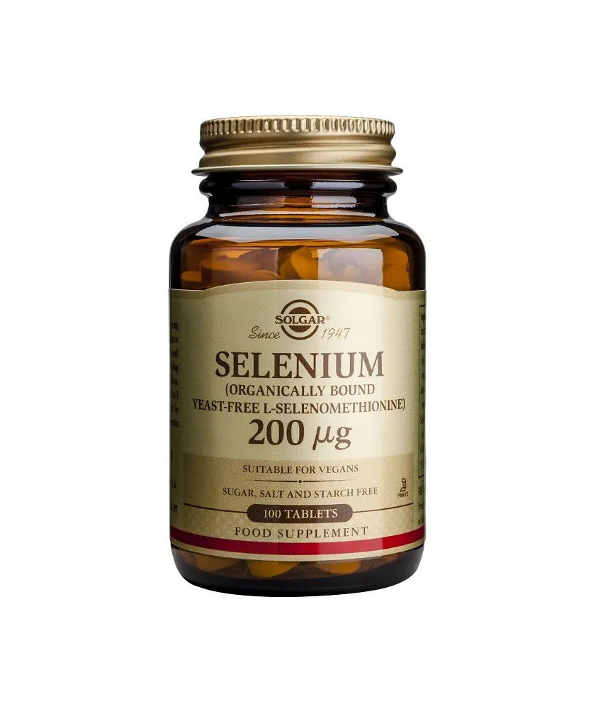 Complément alimentaire: Solgar Selenium 200µg 50 Comprimés