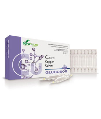 Booster de vitalité: Soria Glucosor Cuivre 28 Ampoules X 2ml