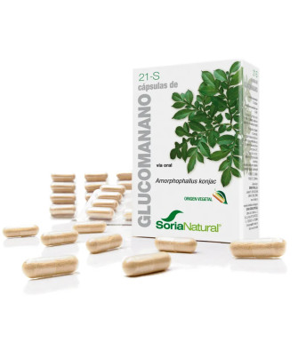 Soria 21-S Glucomanano 400 Mg 60 cap - Contrôle de poids naturel