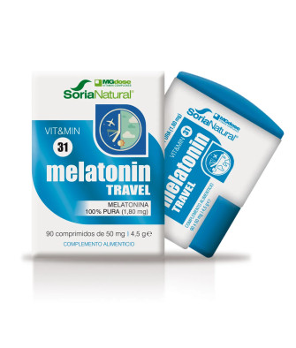MGDOSE Vit y Min 31 Melatonin Travel 90 X 50 Mg - Sommeil Assuré