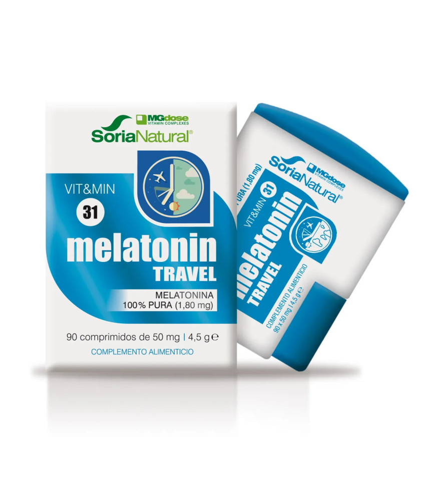 MGDOSE Vit y Min 31 Melatonin Travel 90 X 50 Mg - Sommeil Assuré