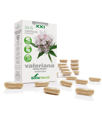 Soria 34-S Valeriana 600 Mg 30 Capsules - Relaxation longue durée