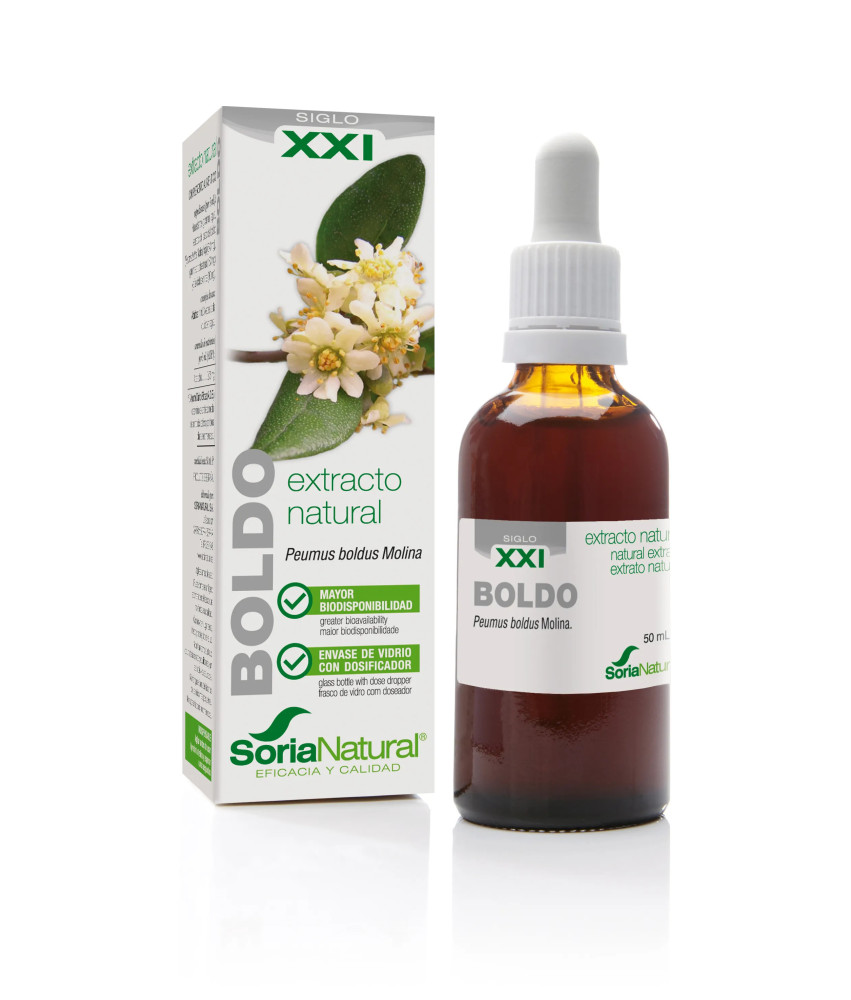Soria Extracto Boldo S Xxi 50ml - Tonique naturel pour la santé du foie