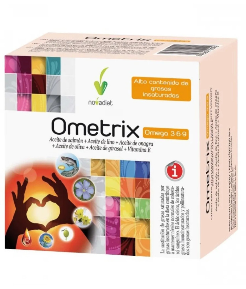 Novadiet Ometrix 3 6 9 60 Capsules - Équilibre oméga pour une vitalité optimale