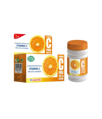 Vitamine C Pura 1,000 mg Retard - Boosteur d'Énergie efficace