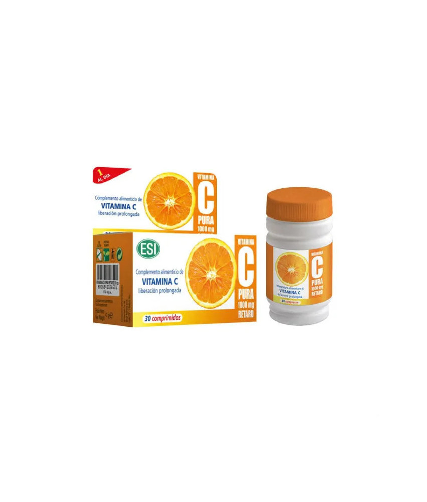 Vitamine C Pura 1,000 mg Retard - Boosteur d'Énergie efficace