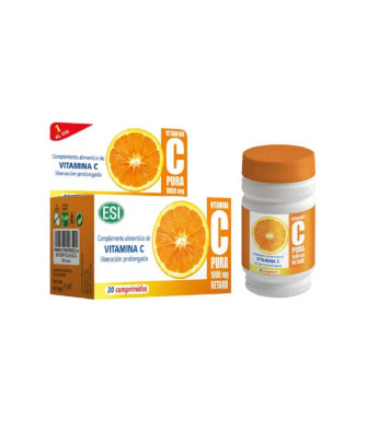 Vitamine C Pura 1,000 mg Retard - Boosteur d'Énergie efficace