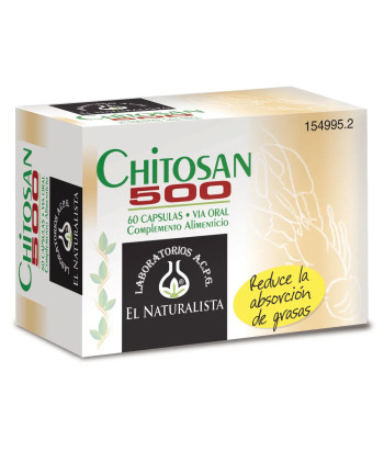 El Natural Chitosan 500 - Capsules 60 dosages