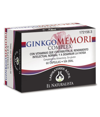Complément naturel pour mémoire: El Natural Ginkgomemori Complex 60 Caps