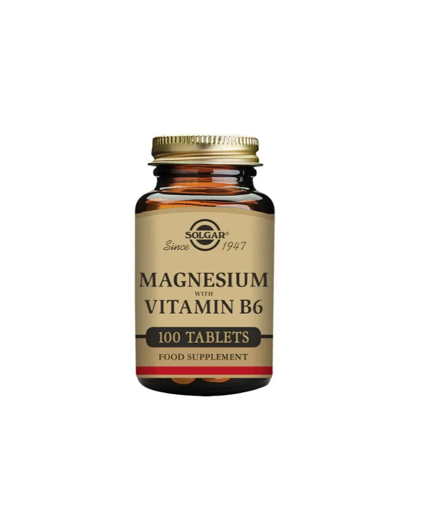 Solgar Magnesium Avec Vitamine B6 - 100 Comprimés