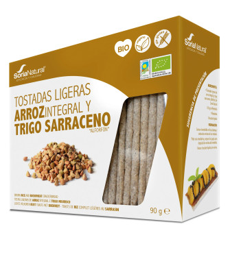 Délice croustillant: Tostadas de Arroz y Trigo Sarraceno Alecosor