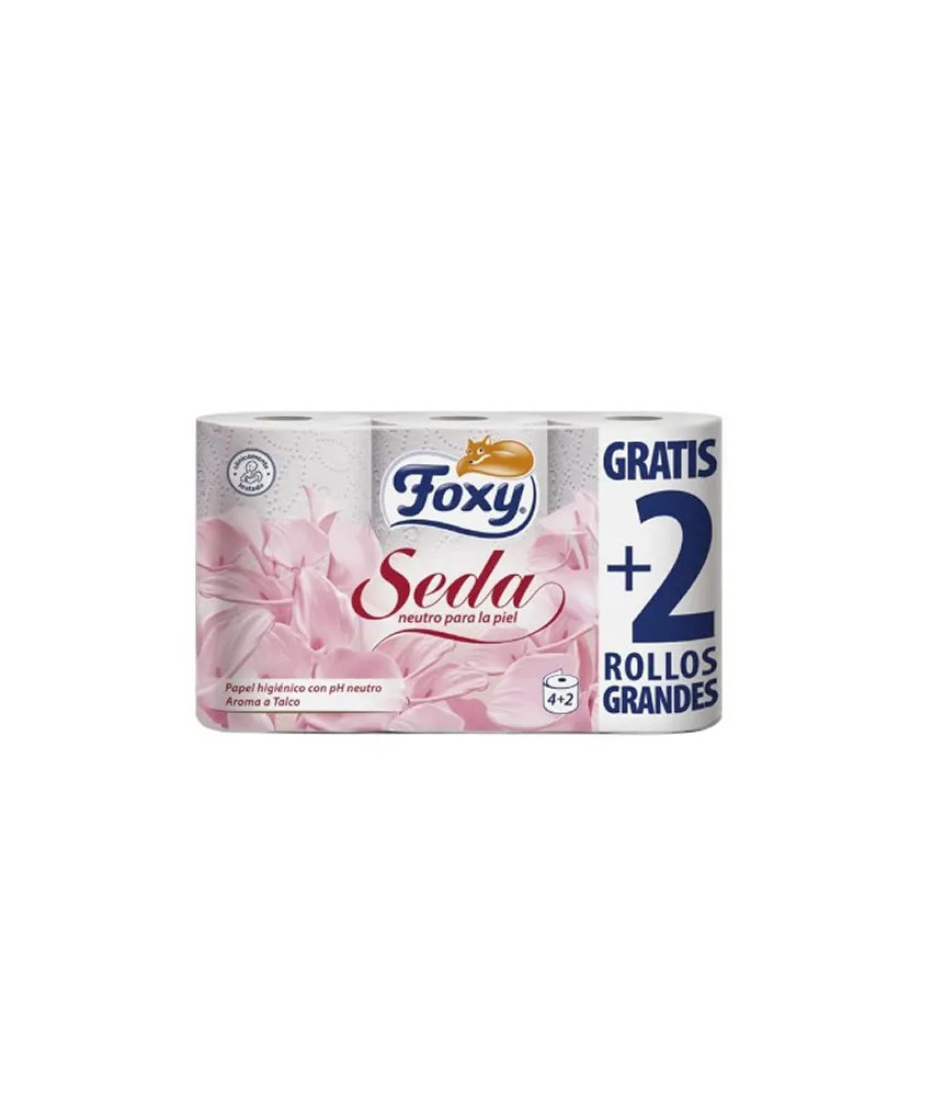 Papier toilette Foxy Soie 3 Couches 4 + 2 Rouleaux