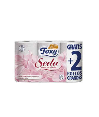 Papier toilette Foxy Soie 3 Couches 4 + 2 Rouleaux