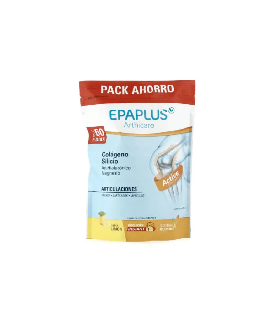 Renforcez votre peau avec Epaplus Collagène, Silicium, Acide Hyaluronique et Magnésium saveur citron 668g