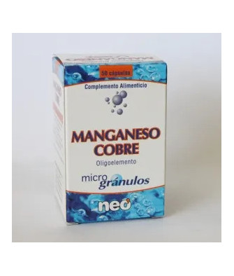 Neo Microgranulos Manganeso Cobre 50 Capsules - Renforcez votre santé!