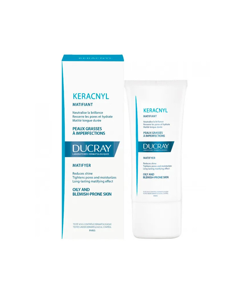 Ducray Keracnyl Crème Matifiante 30ml: Peau matifiée toute la journée