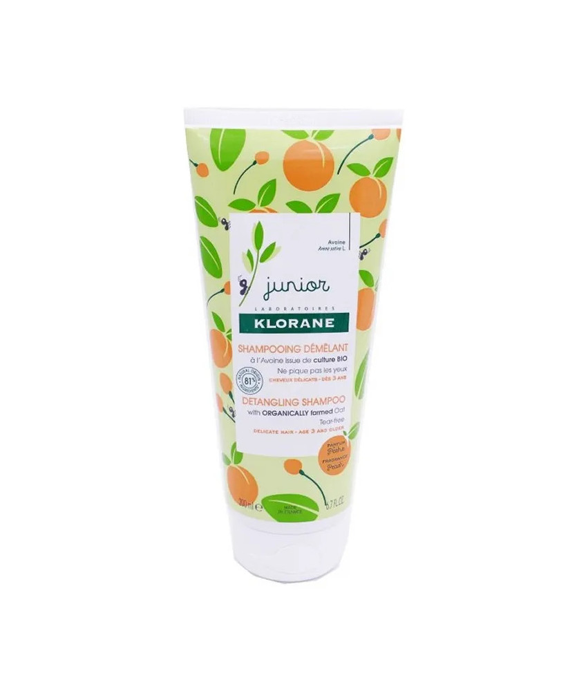 Shampooing Démêlant Junior à la Pêche 200 ml - Douceur fruitée