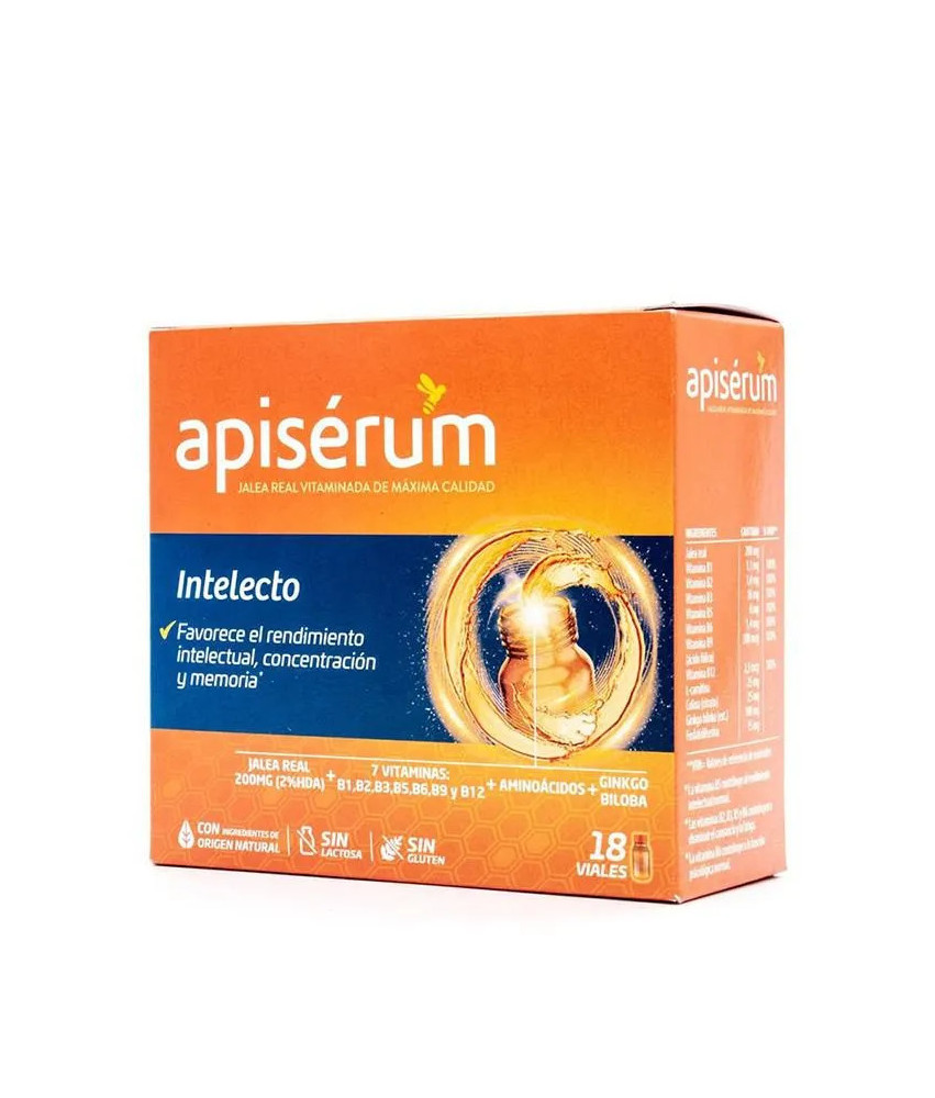 Renforcez votre intellect avec Apisérum Apiserum Intelecto 18 Flacons