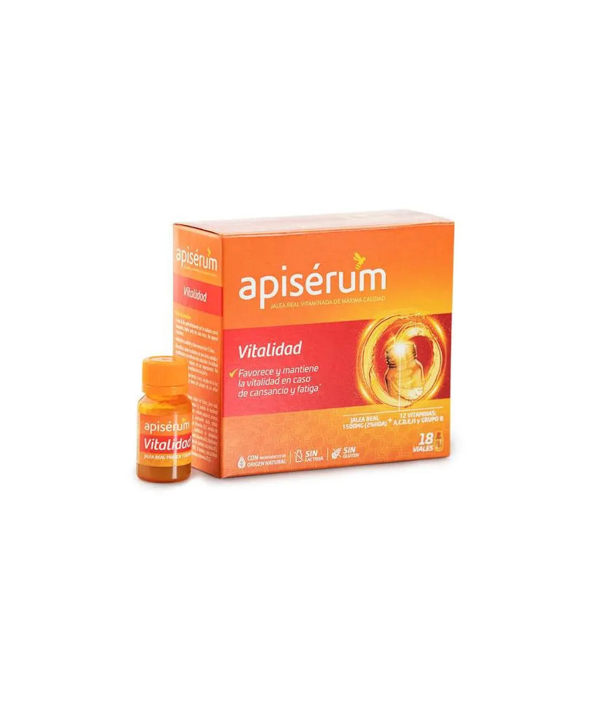 Boostez votre vitalité avec Apisérum Apiserum - 18 flacons