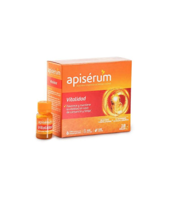 Boostez votre vitalité avec Apisérum Apiserum - 18 flacons