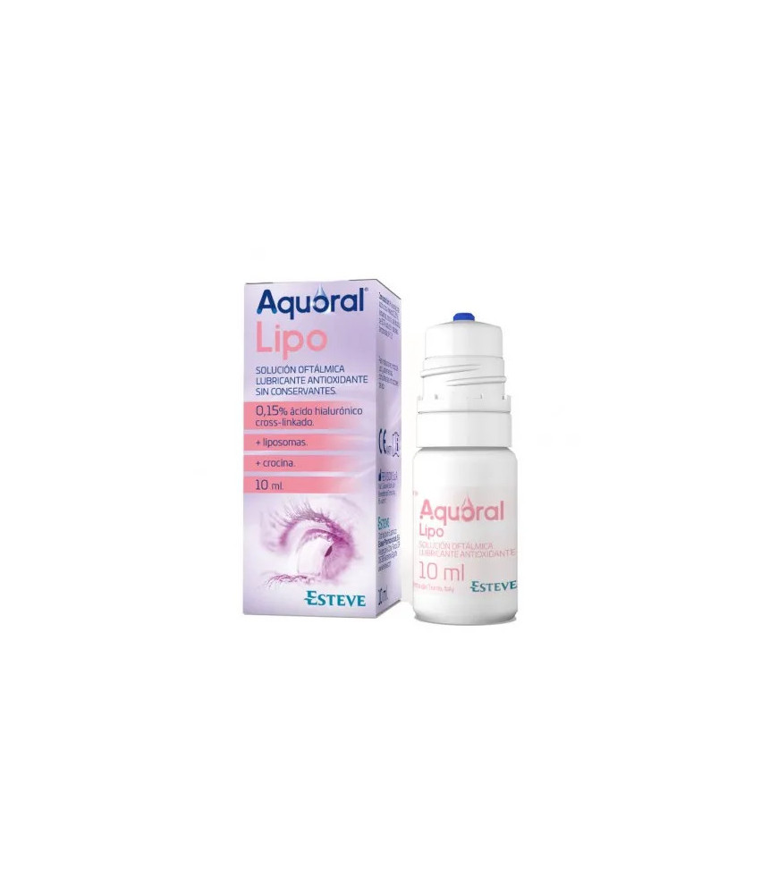 Solution Ophtalmique Esteve Aquoral Lipo 10ml - Hydratation Intense