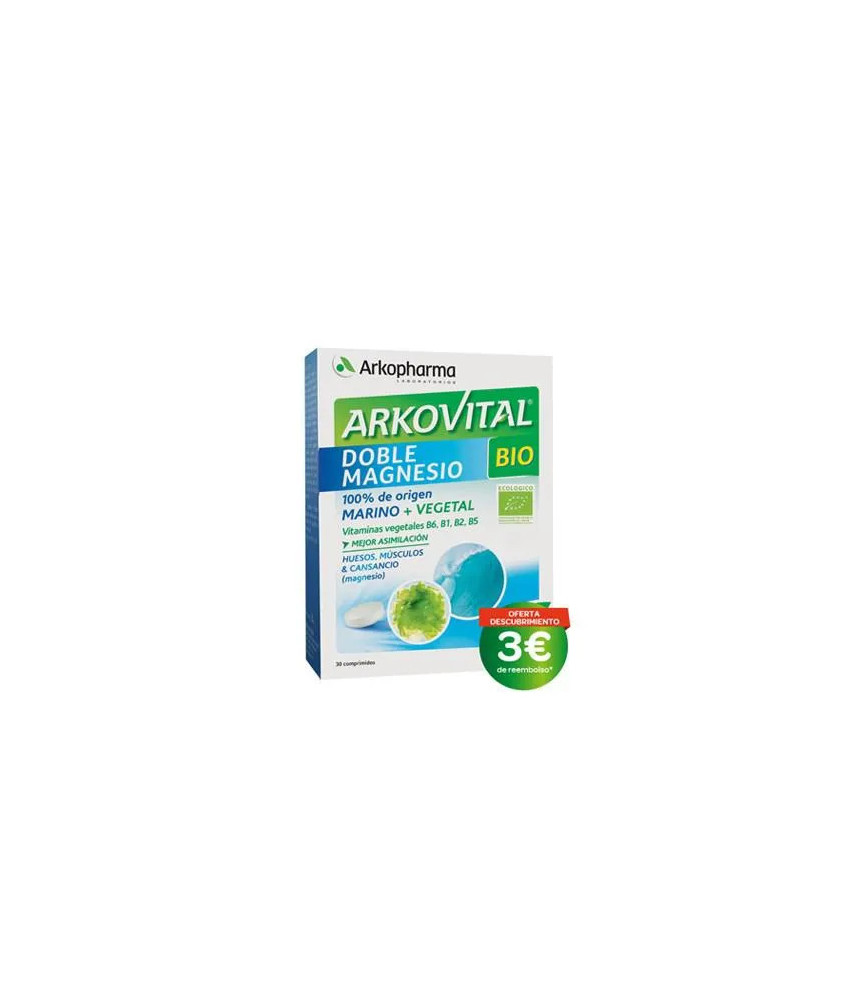 Arkopharma Arkovital Double Magnésium Bio - 30 comprimés