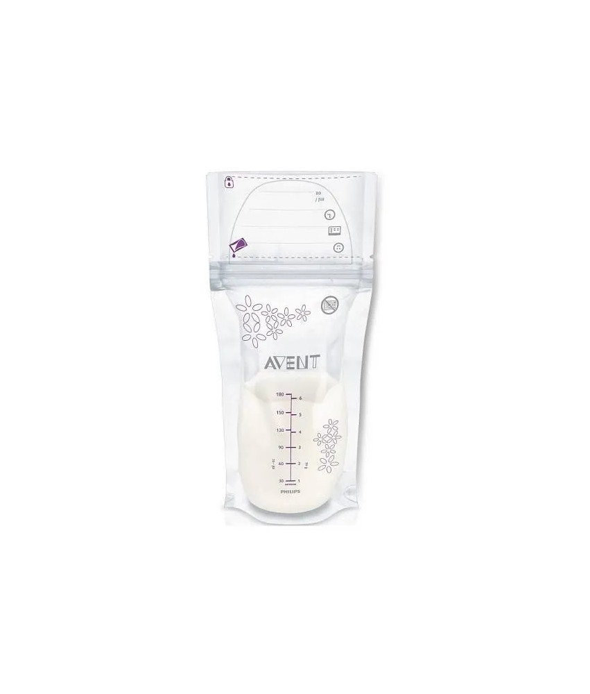 Sachets de conservation lait 180ml: 25 sachets
