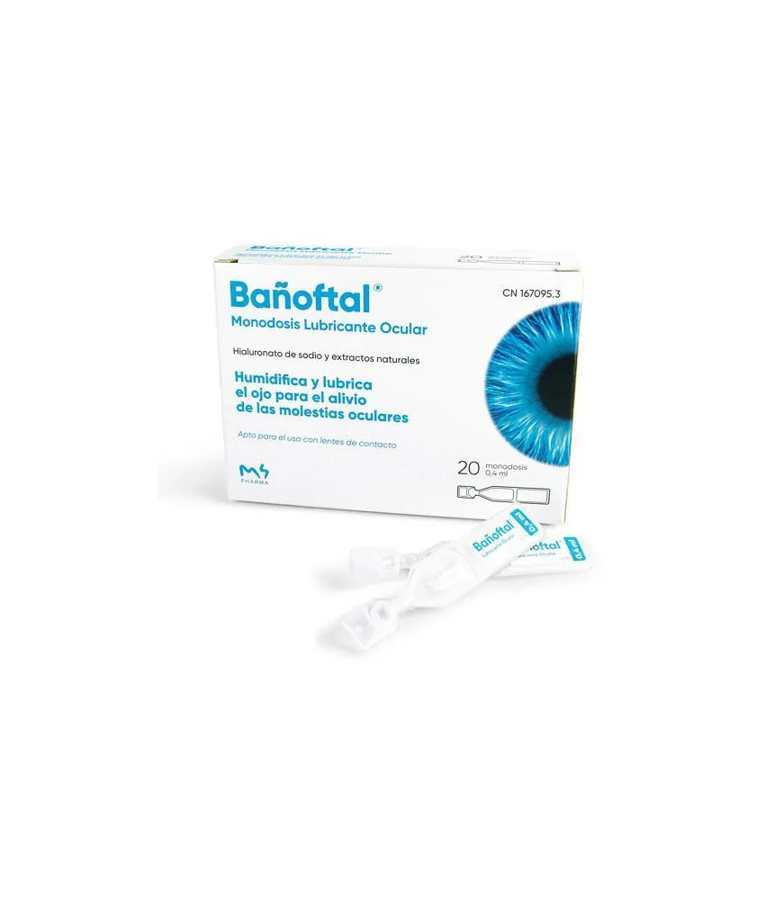 Hydratez vos yeux avec Bañoftal Lubrifiant Oculaire 20 Monodoses