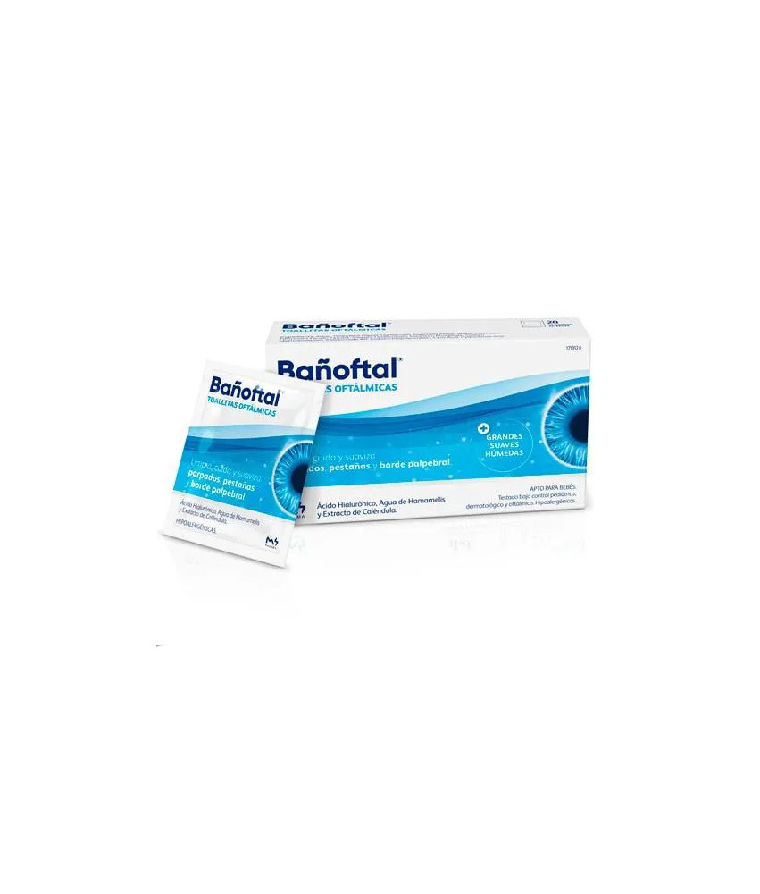 Lingettes oculaires stériles Bañoftal pour soin des yeux