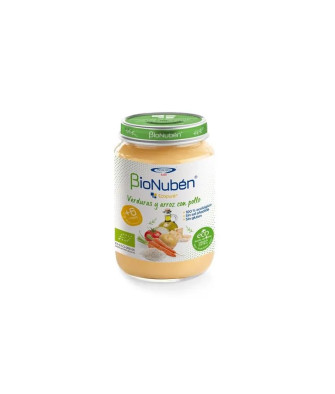 Délice sain pour bébé: Bionubén Ecopuré Tarrito Verduras y Arroz Con Pollo