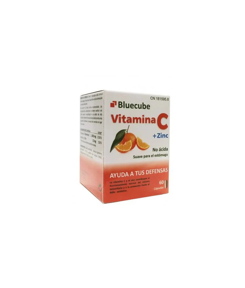 Bluecube Vitamina C et Zinc - 60 capsules