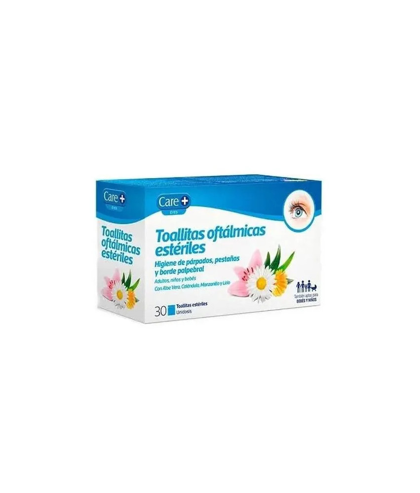 Essuyettes ophtalmiques stériles Care+ 30 Unites