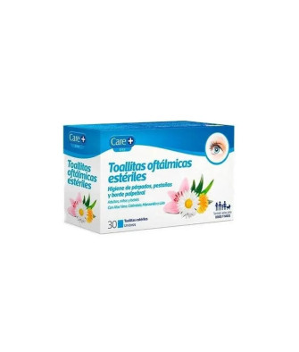 Essuyettes ophtalmiques stériles Care+ 30 Unites